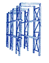 Picture Of A Multi-Tiered Drive-In Racking Guide Distributed By A Pallet Racking Company In Johnson, RI - Yankee Supply