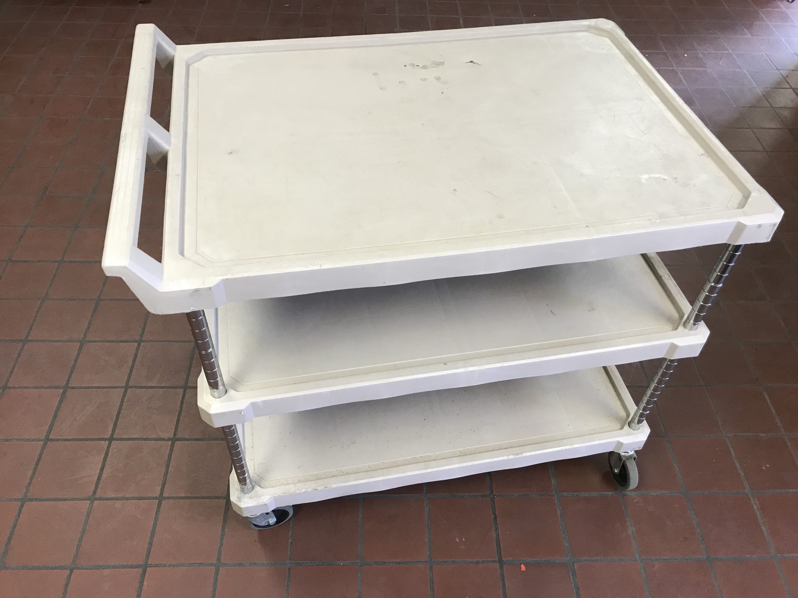 used white push cart