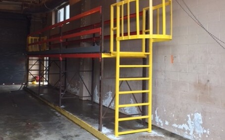 Mezzanine work platform