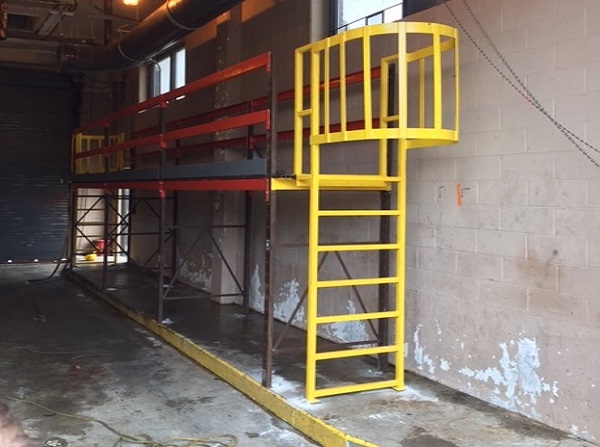 Mezzanine work platform