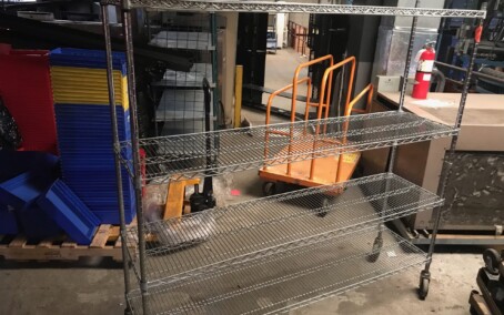 Rolling Wire Shelves