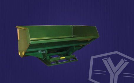 large volume low profile dumpers for warehouses