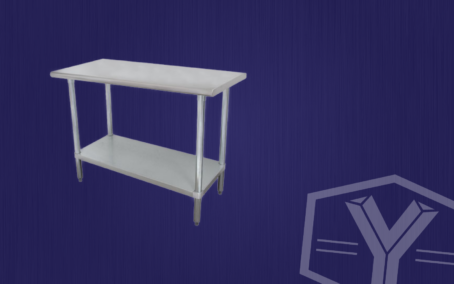 Stainless Steel Worktables With Galvanized Lower (GLG)